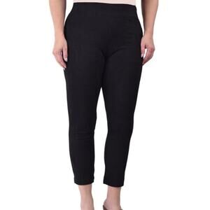 Ethyl Clothing Hadar Black Cropped Soft Pants size 2 Spandex Blend Basic